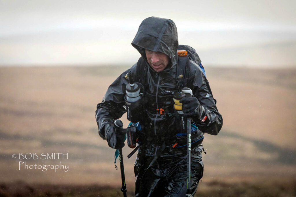 Eoin Keith battles the elements during the Spine Race