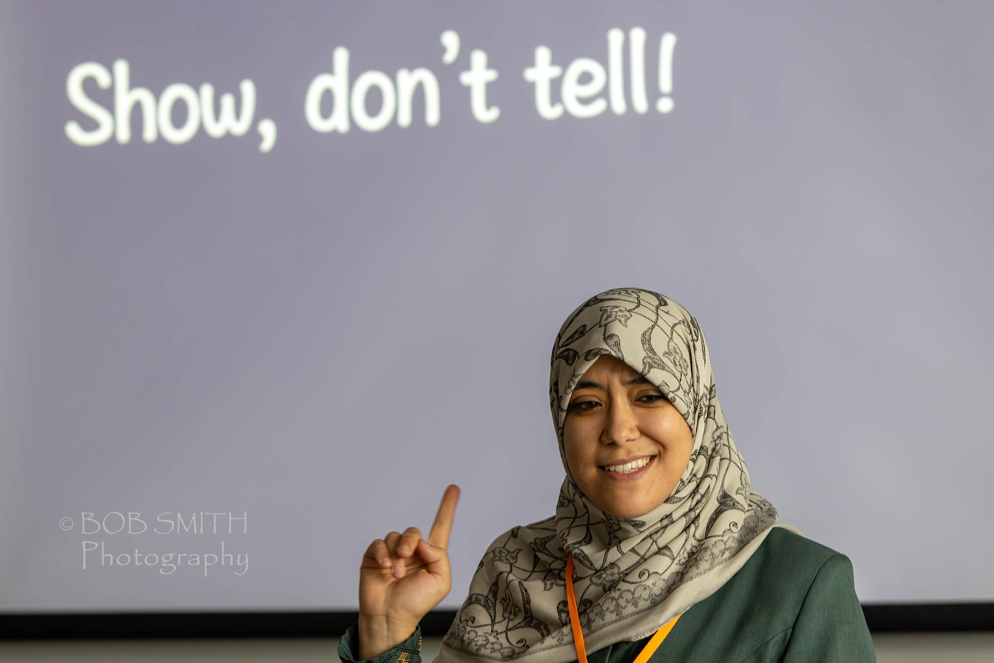 Asia Alfasi leads a manga workshop at Bradford Literature Festival 2022