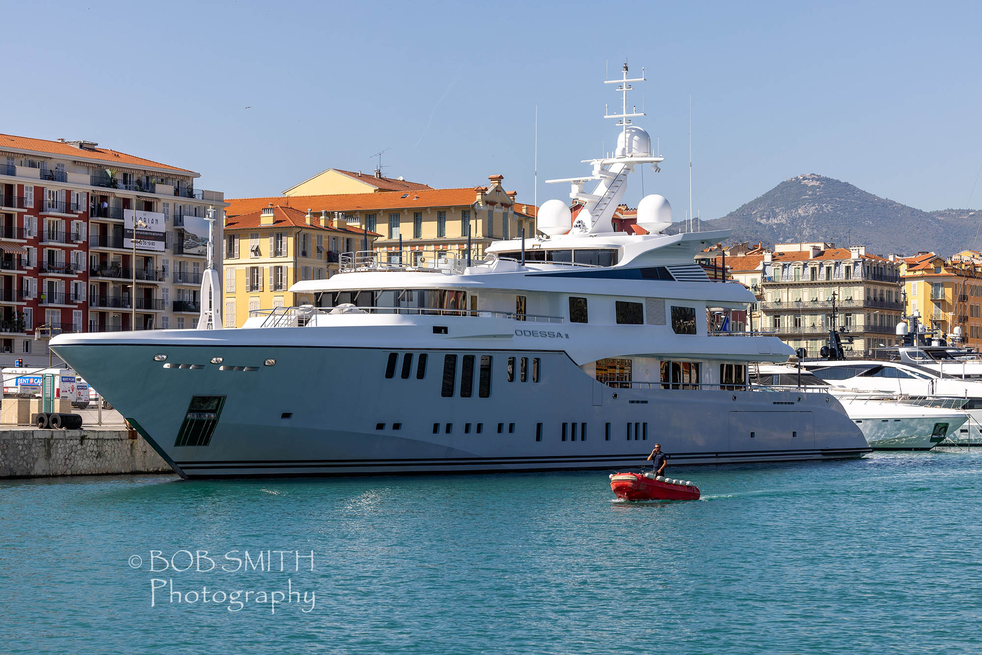 The yacht Odessa II is owned by Ukrainian-born multi-billionaire Len Blavatnik, and is valued at $80m