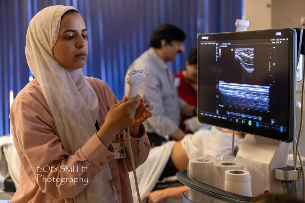 Ultrasound training at the clinical skills centre, Airedale General