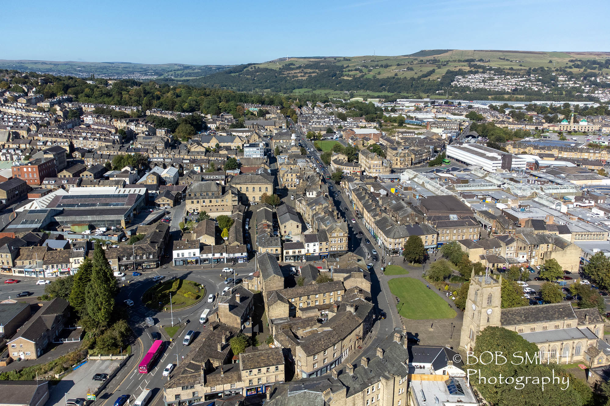 A view of Keighley from my drone