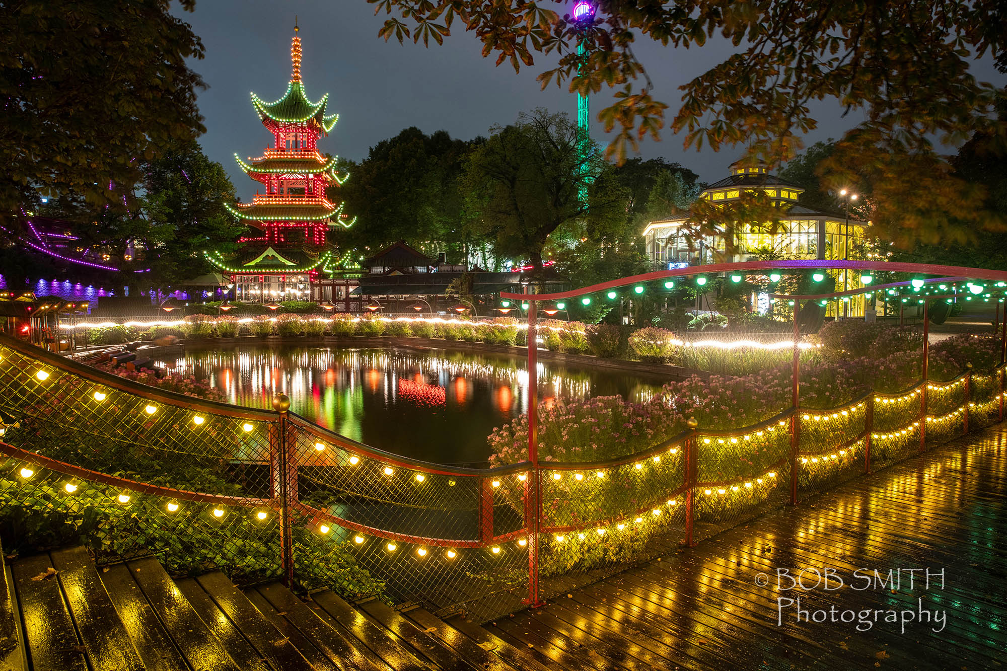 The Tivoli Gardens in Copenhagen, Denmark