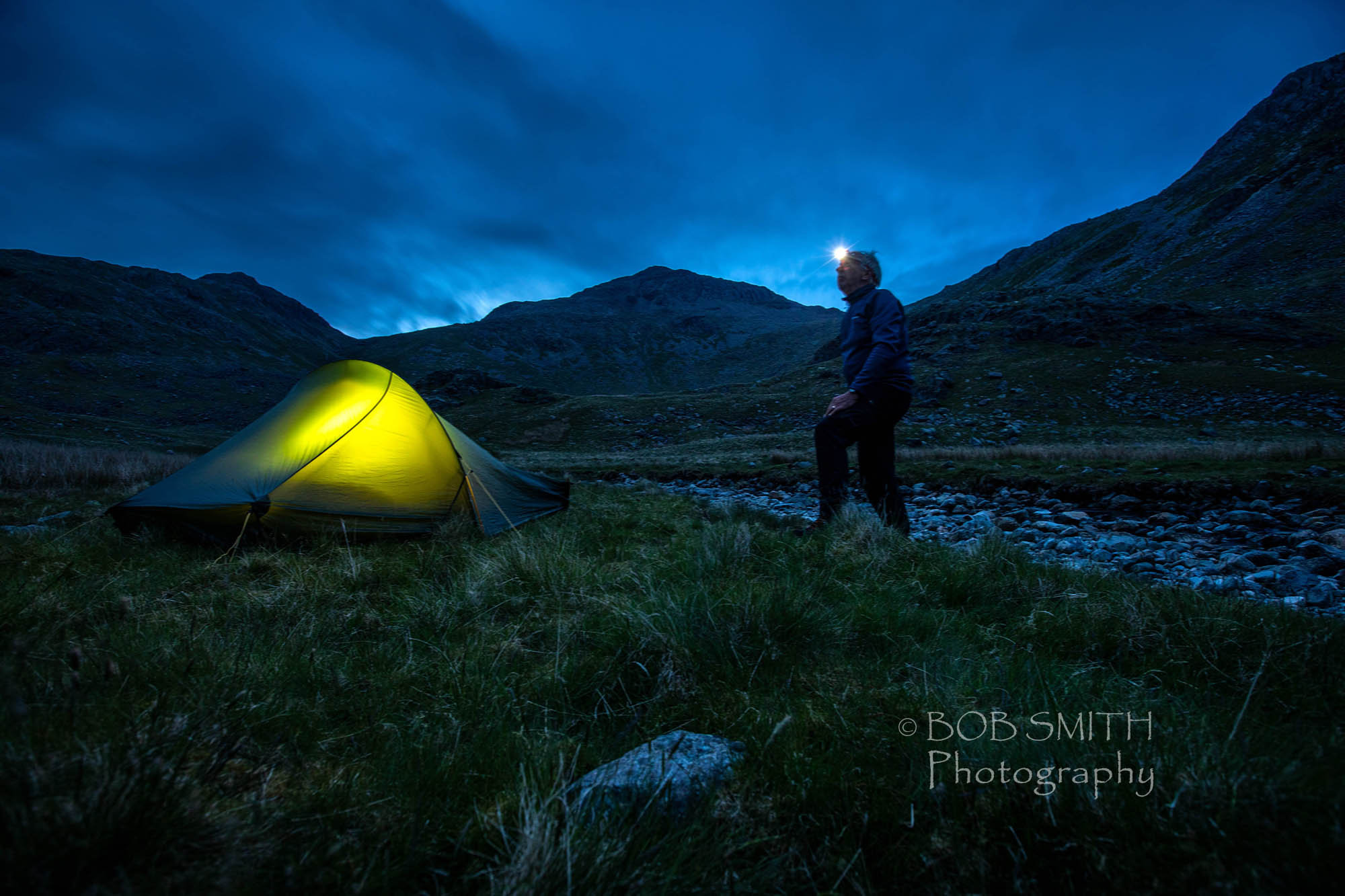 Wild camp, upper Eskdale, Lake District