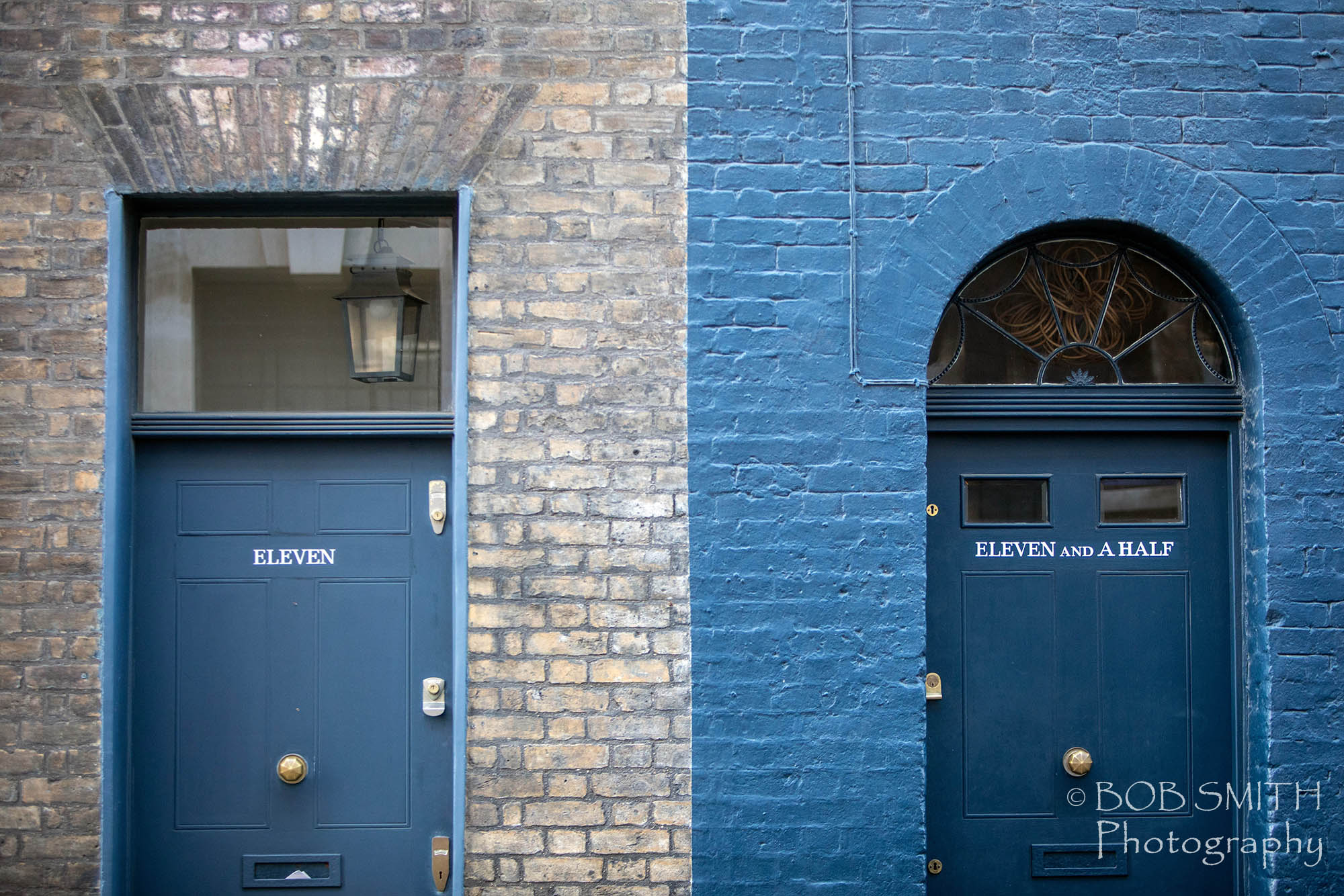 Houses in a street in Spitalfields, East London