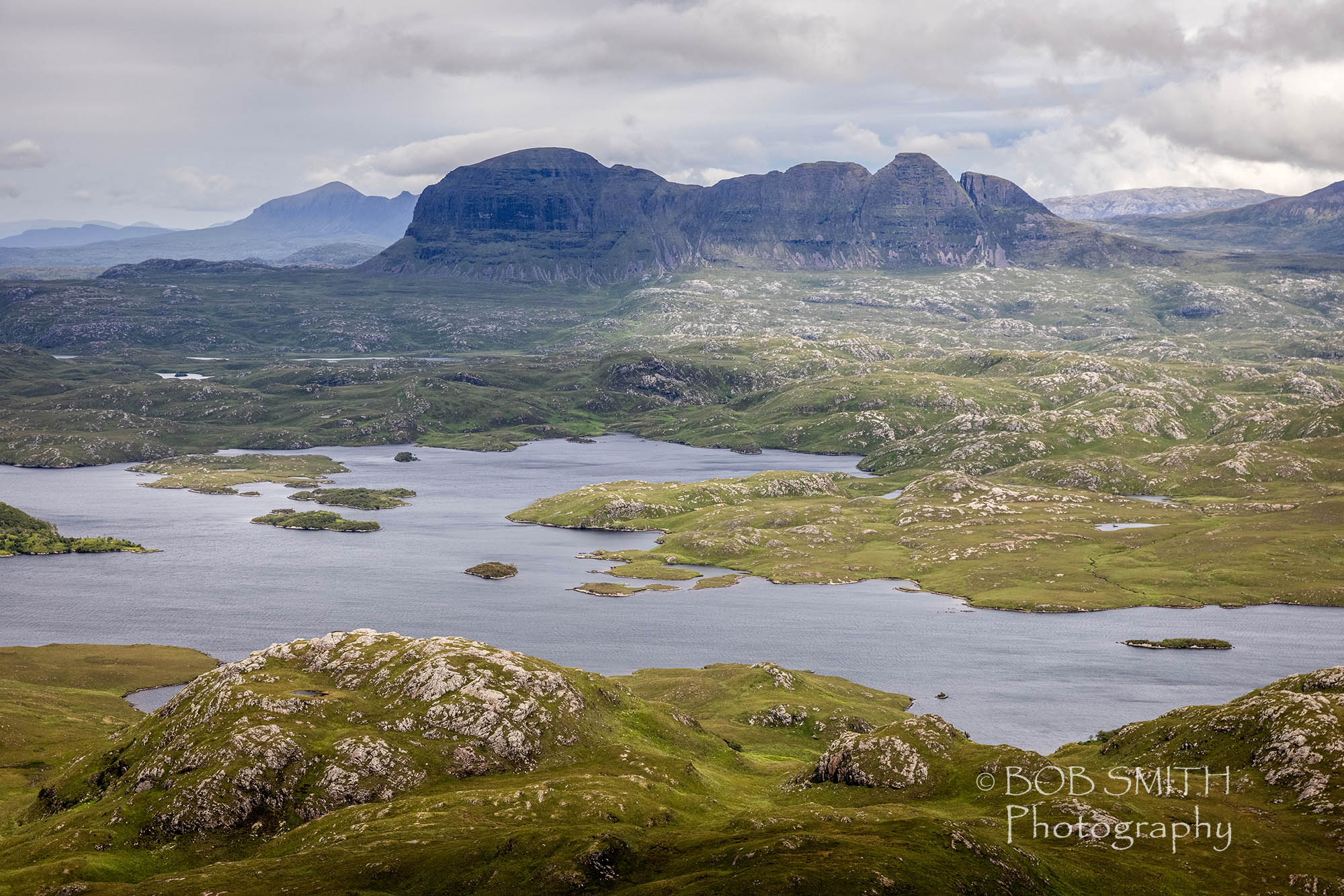 Suilven in the north-west Highlands, seen from neighbouring mountain Stac Polaidh.