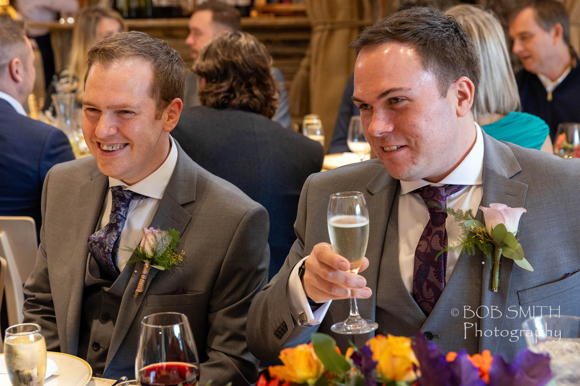 Luke and Gav at their wedding near Barnard Castle. 