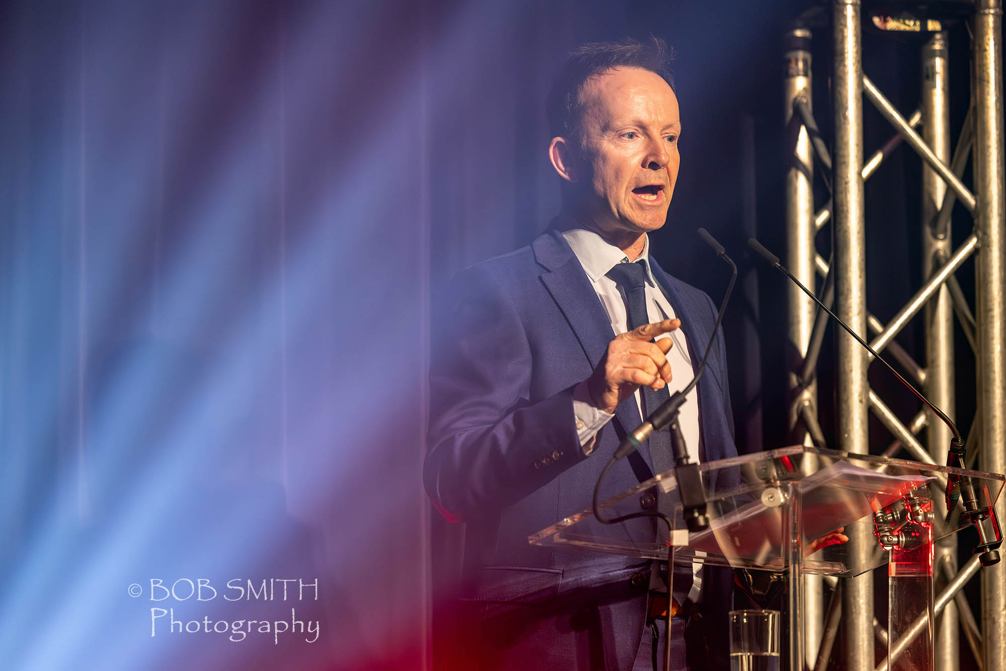 TV weatherman Paul Hudson comperes the Keighley and Airedale Business Awards