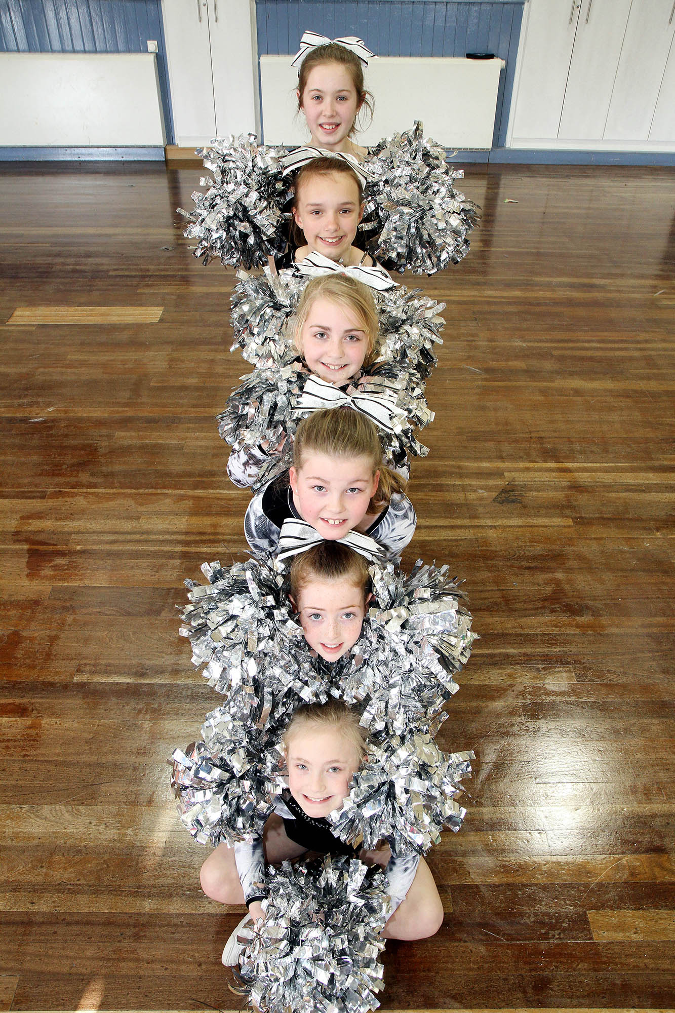 Panache Cheerschool's cheerleaders who are heading for the USA