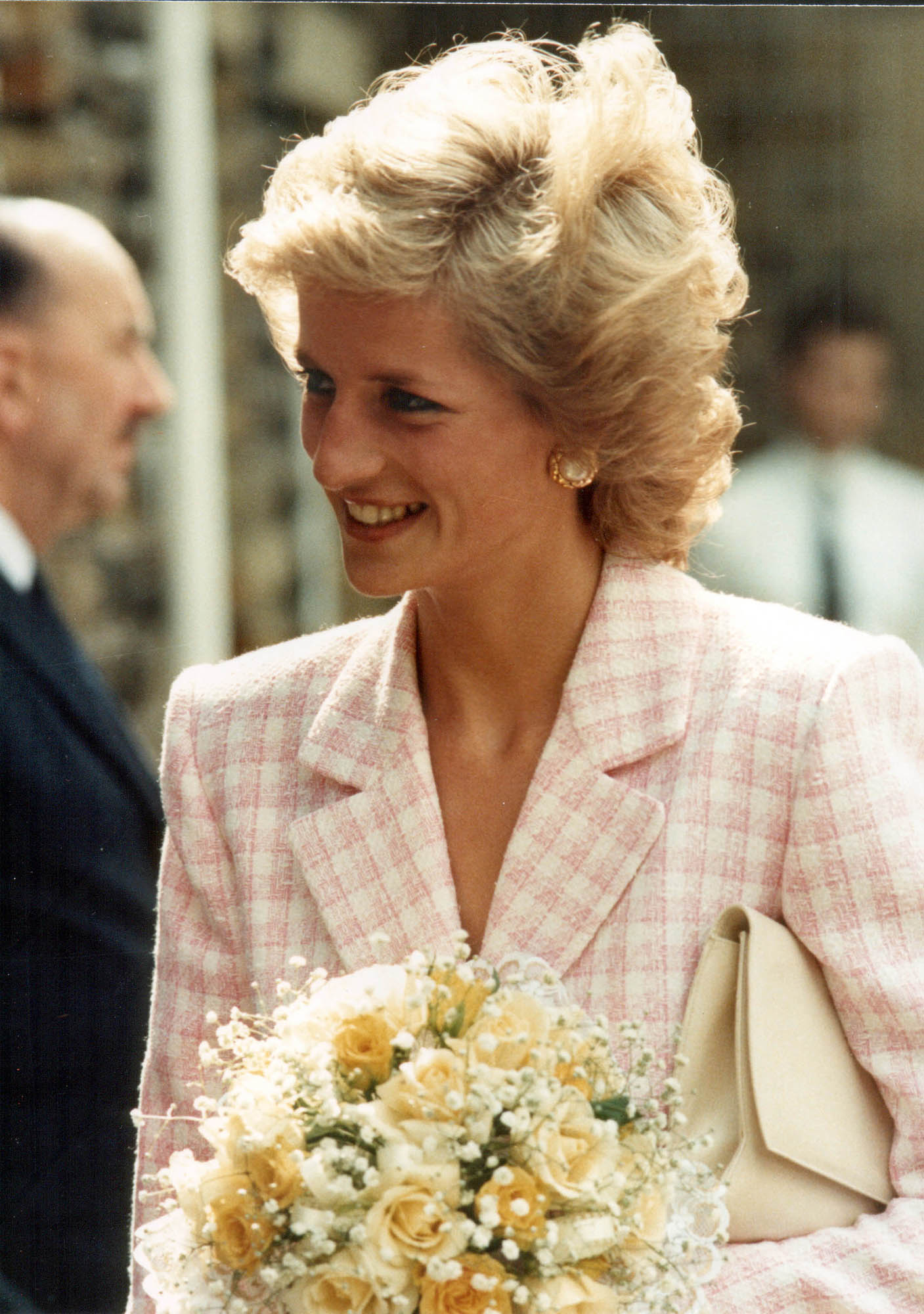 Princess Diana visits the Manorlands hospice in Oxenhope