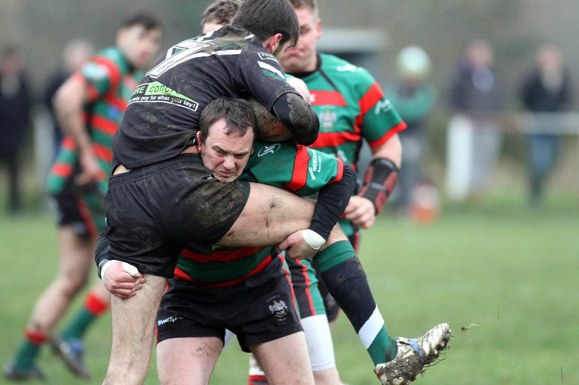 Keighley v West Bowling
Andy Stokes tackles