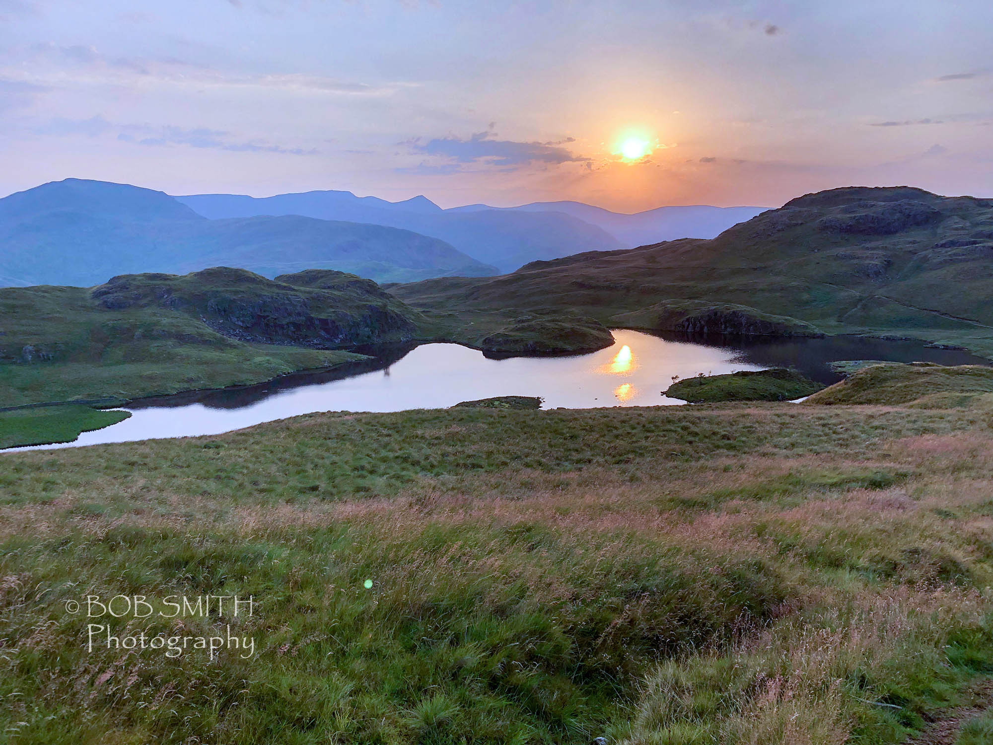 Angle Tarn at sunset