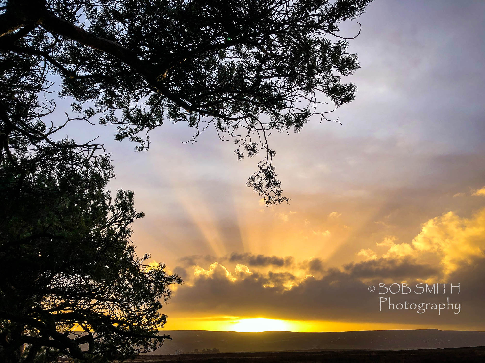 Moorland sunset