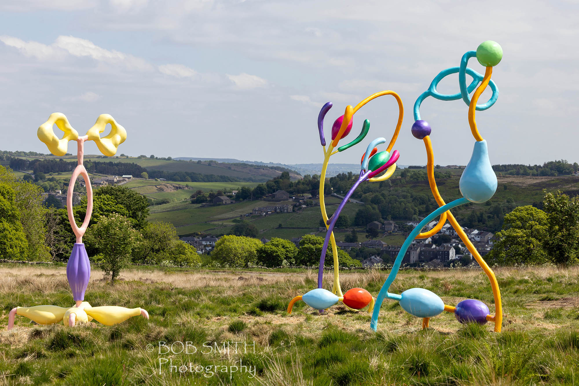 The Wild Uplands art on Penistone Hill, Haworth, part of the Bradford 2025 City of Culture events.