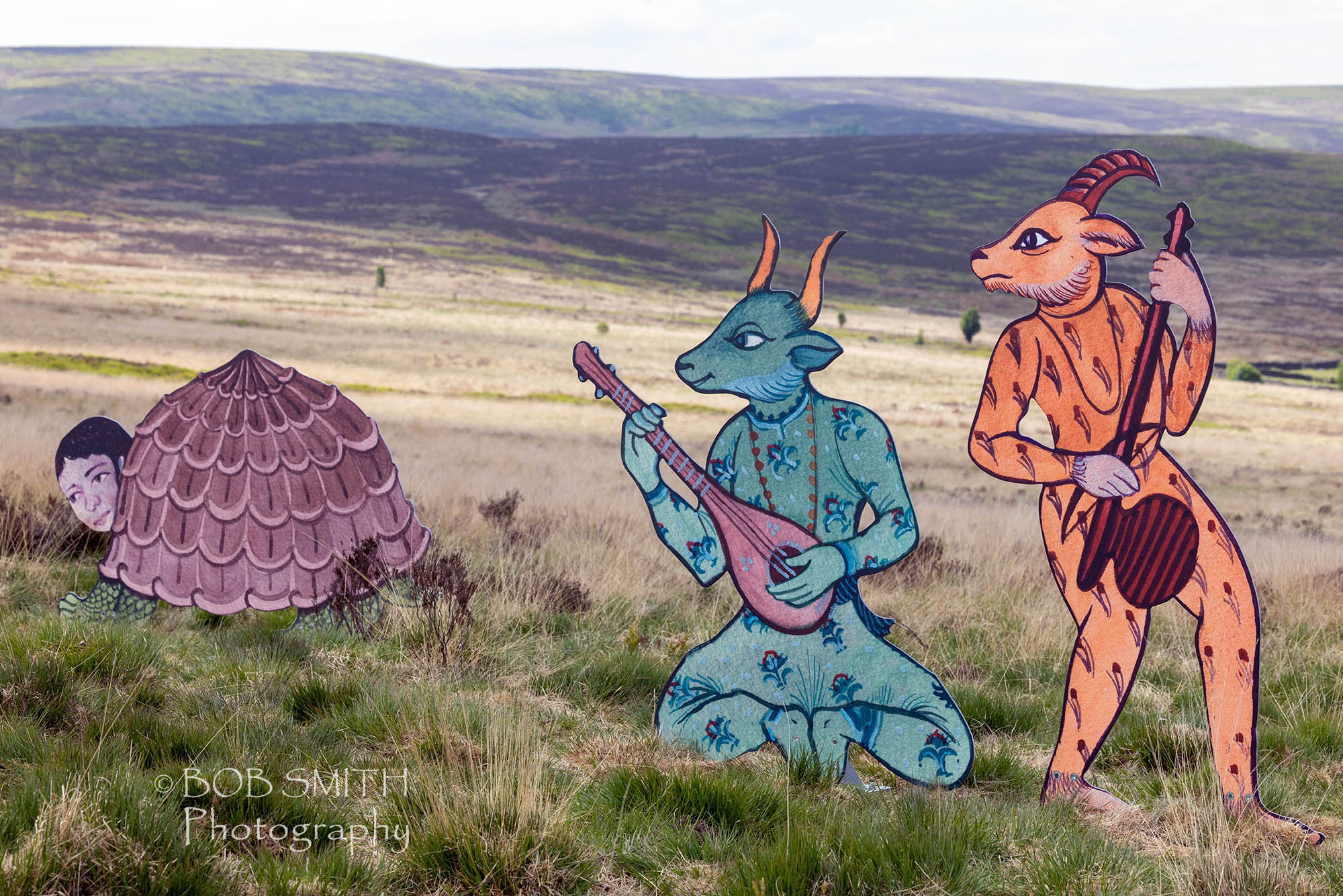 The Wild Uplands art on Penistone Hill, Haworth, part of the Bradford 2025 City of Culture events.