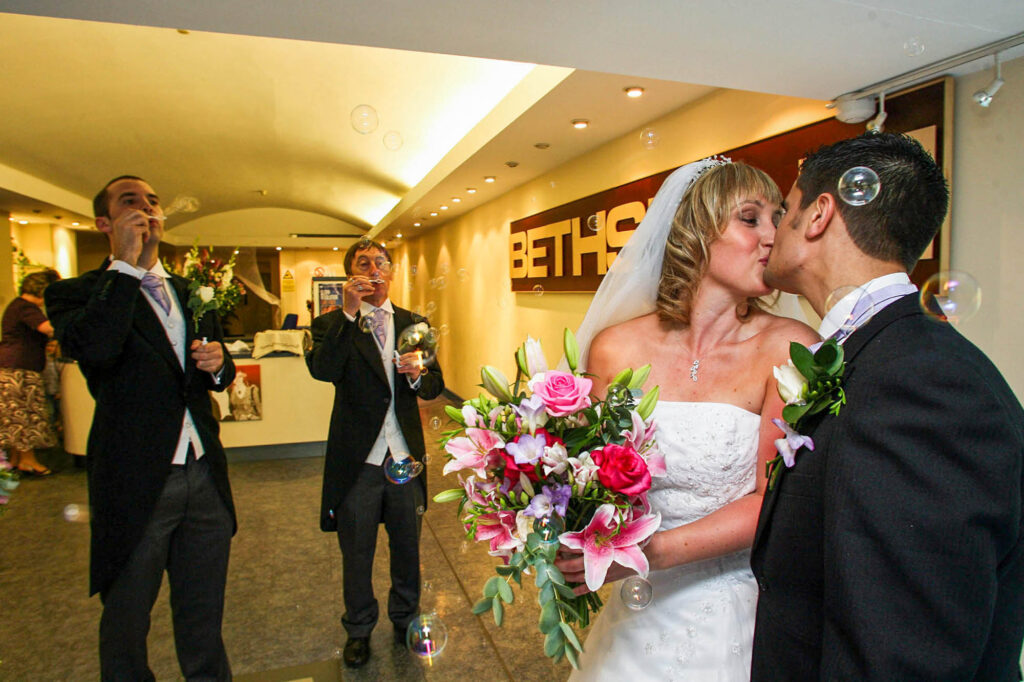 Pam and Paul's wedding