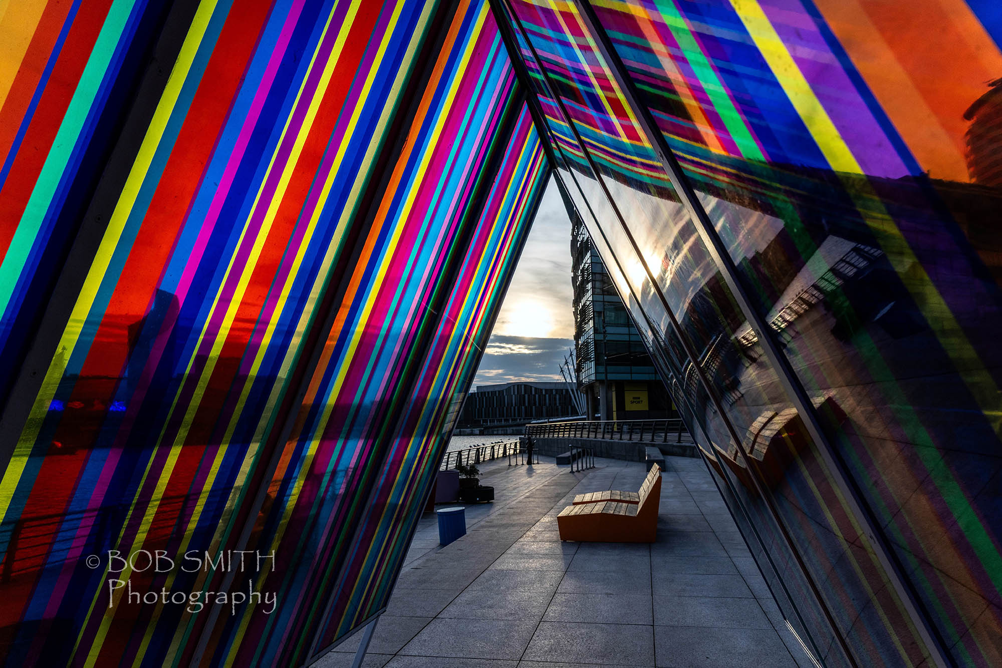 Sculpture at Media City, Salford Quays