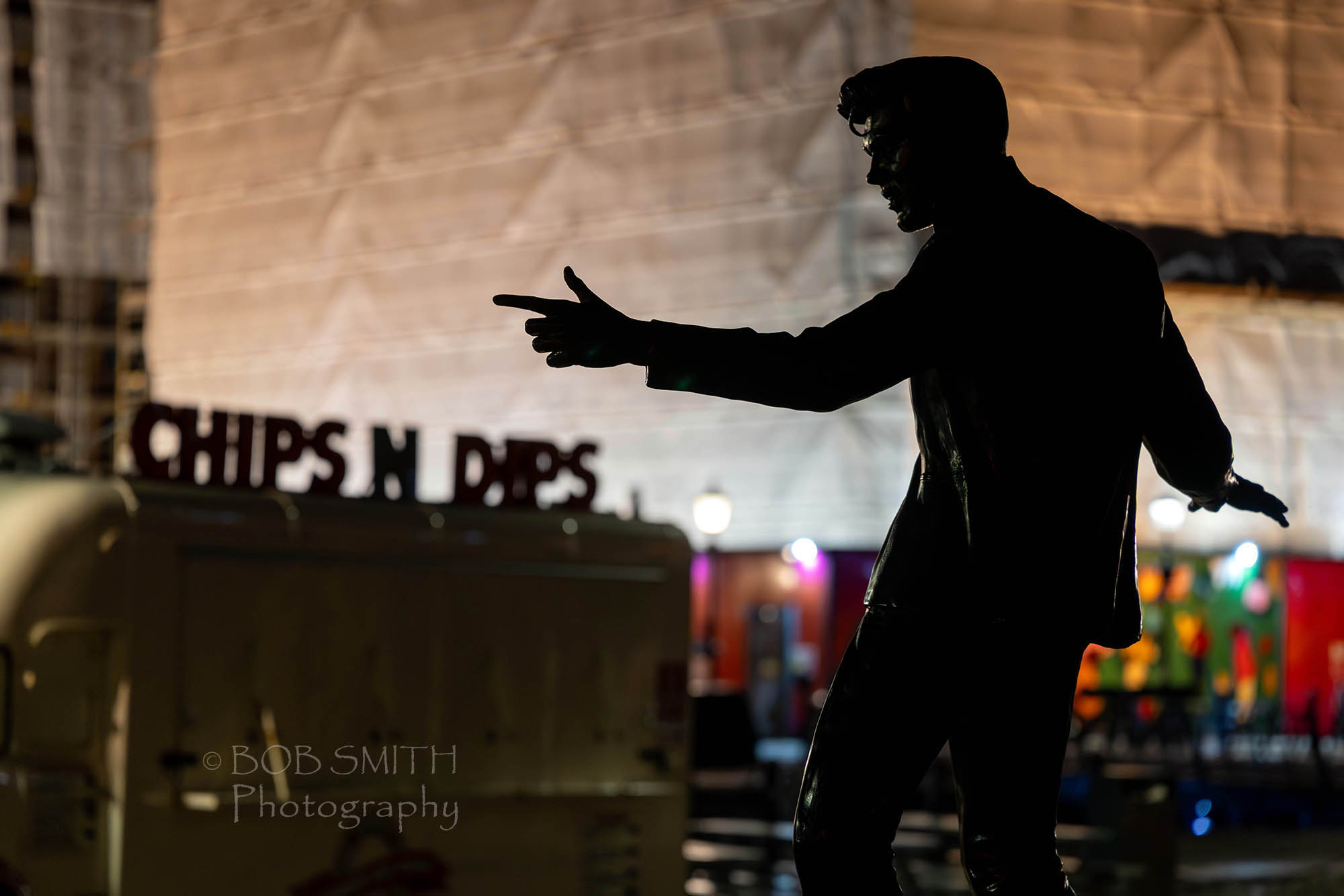 A statue of Billy Fury neat Albert Dock
