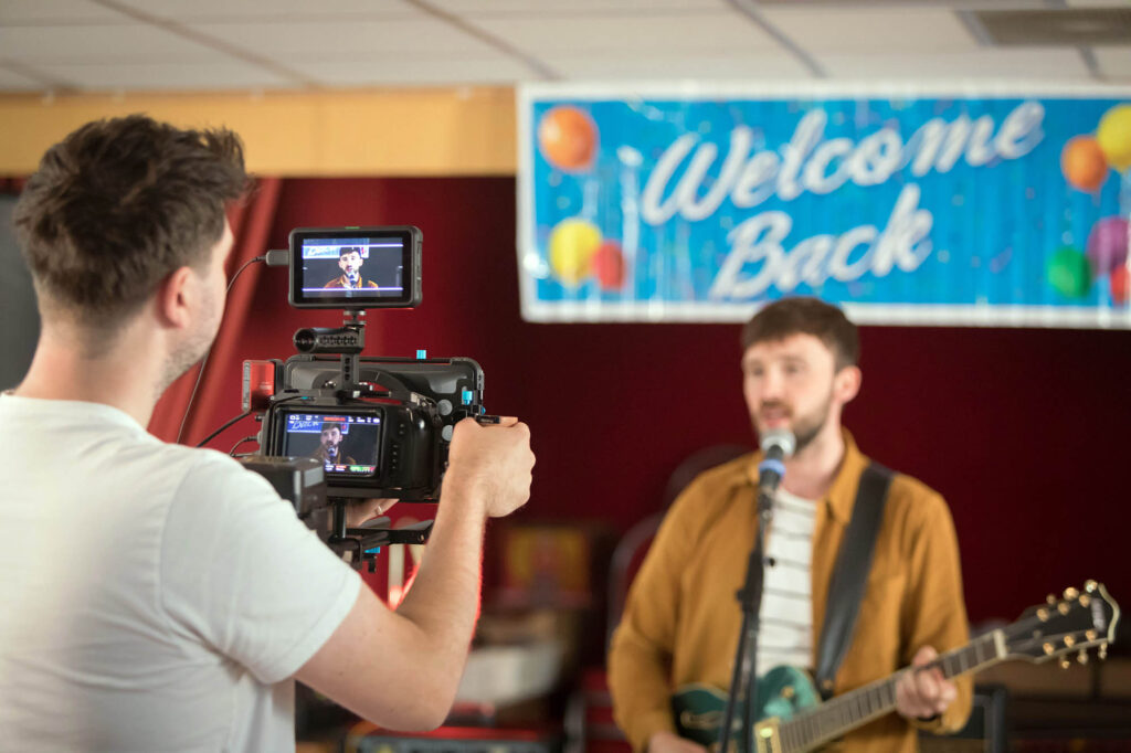 Gold Jacks filming for the video for their Over + Out EP