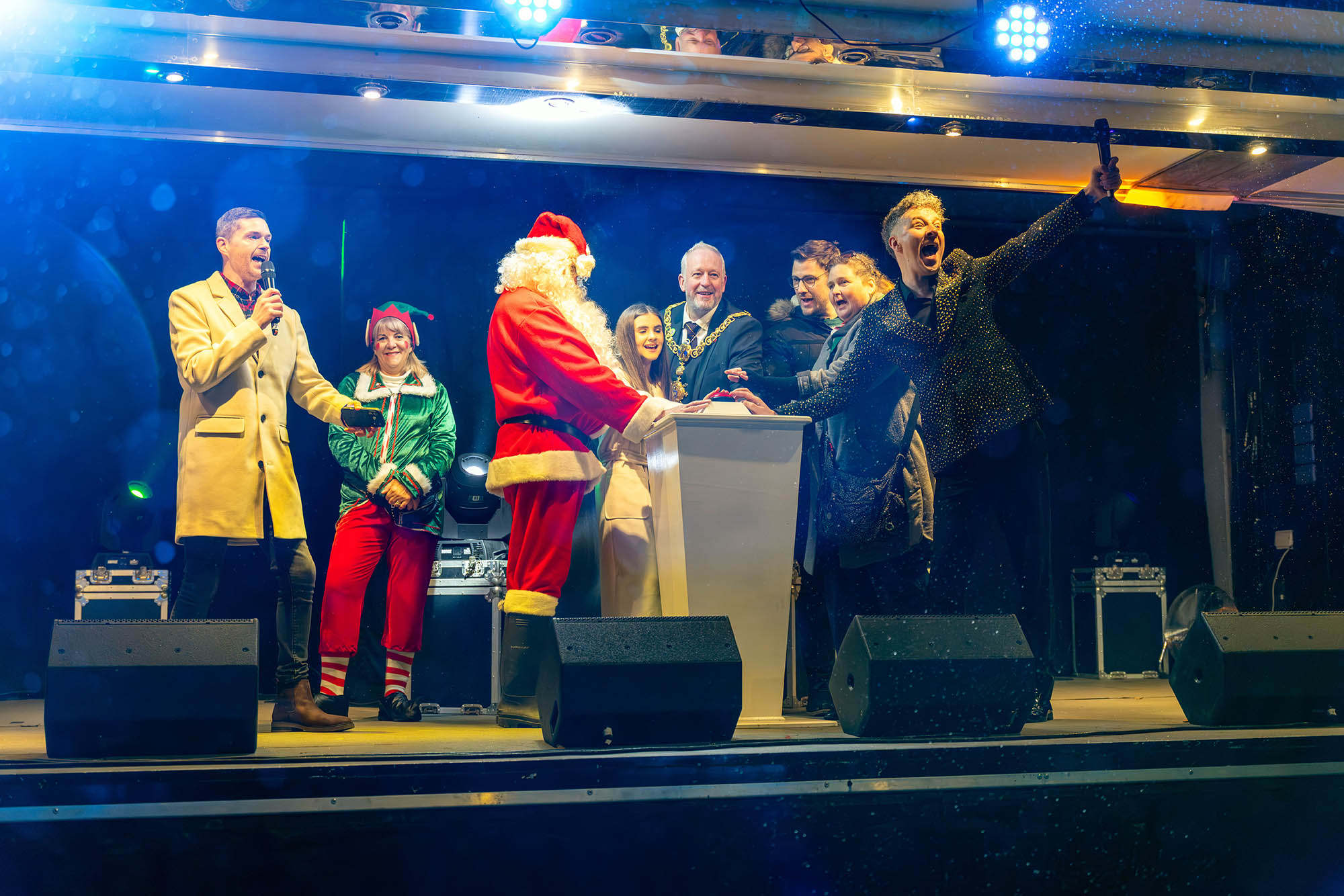 Keighley Christmas lights switch on