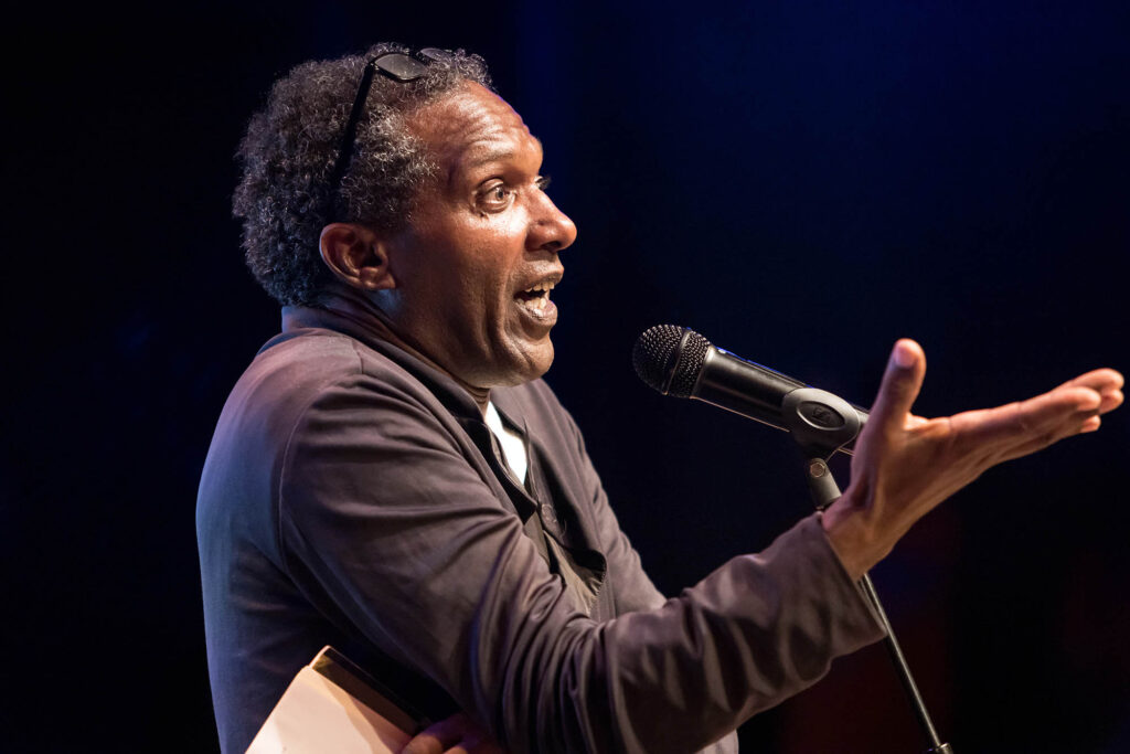 Poet Lemn Sissay at Bradford Literature Festival