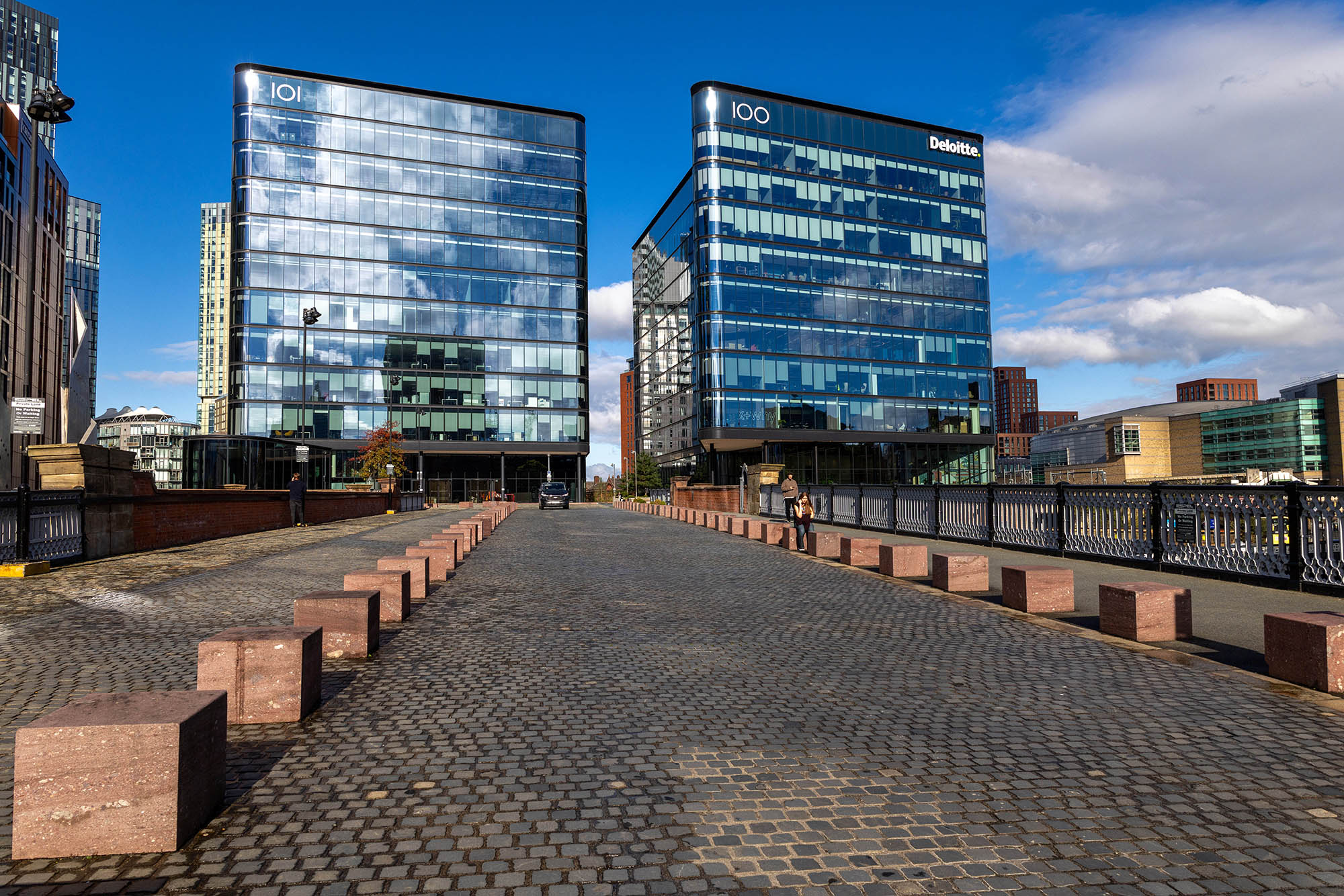 The twin office blocks overlook Cathedral Approach