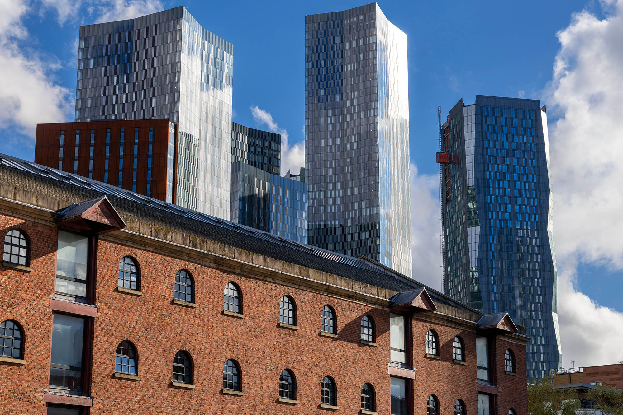 Industrial buildings have been renovated